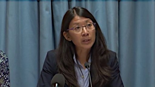 Dr Joanne Liu, MSF International President 7 October 2015, Palais des Nations, Geneva, Switzerland