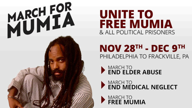 March for Mumia Nov 28 - Dec 9 2025 Philadelphia to Frackville, PA