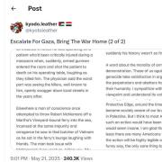 X account kyotoleather posted a manifesto shortly before the shooting of 2 Israeli embassy staffers in WashingtonDC X account kyotoleather posted a manifesto shortly before the shooting of 2 Israeli embassy staffers in WashingtonDC