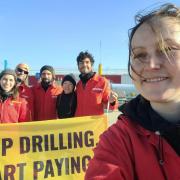 Greenpeace occupation of Shell oil platform ends with no arrests.